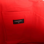 Coco Beach CC Striped Beach Tote Bag & Towel Set Red and Turquoise Terry Silver Hardware