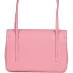 Small Preppy Coco Flap Bag Pink Shiny Caviar Brushed Gold Hardware