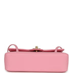 Small Preppy Coco Flap Bag Pink Shiny Caviar Brushed Gold Hardware