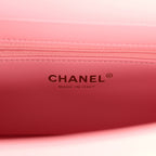 Small Preppy Coco Flap Bag Pink Shiny Caviar Brushed Gold Hardware