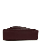 Maxi Hobo Shoulder Bag Dark Burgundy Lambskin Light Gold Hardware