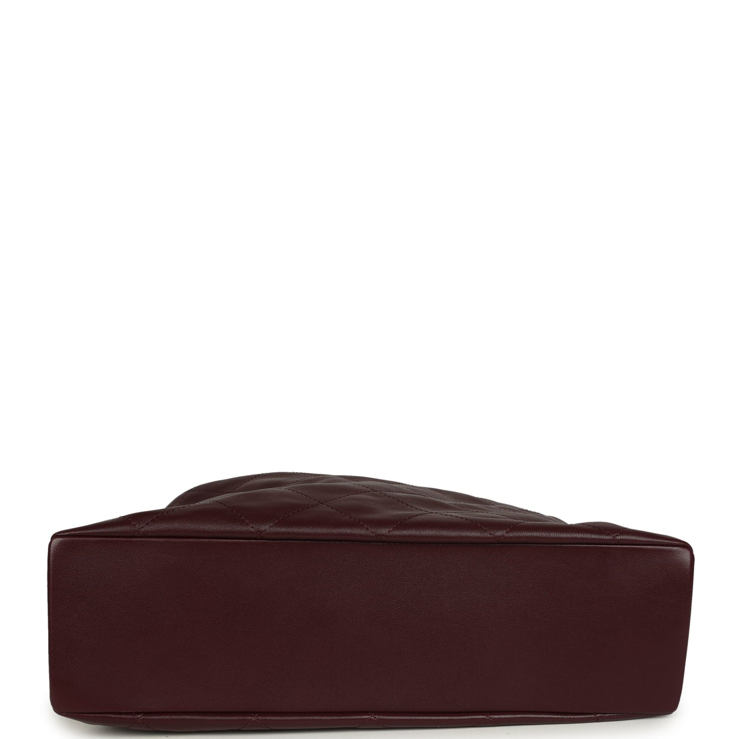 Maxi Hobo Shoulder Bag Dark Burgundy Lambskin Light Gold Hardware