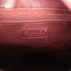 Maxi Hobo Shoulder Bag Dark Burgundy Lambskin Light Gold Hardware