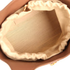 Daily Trendy Shopping Bag Brown Calfskin Gold Hardware