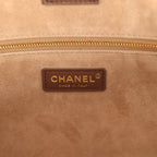 Small Cerf Shopping Bag Brown Calfskin Gold Hardware