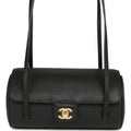 Preppy Coco Bowling Bag Black Shiny Caviar Brushed Gold Hardware