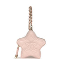 Star Charm Light Pink Lambskin Gold Hardware