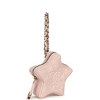 Star Charm Light Pink Lambskin Gold Hardware