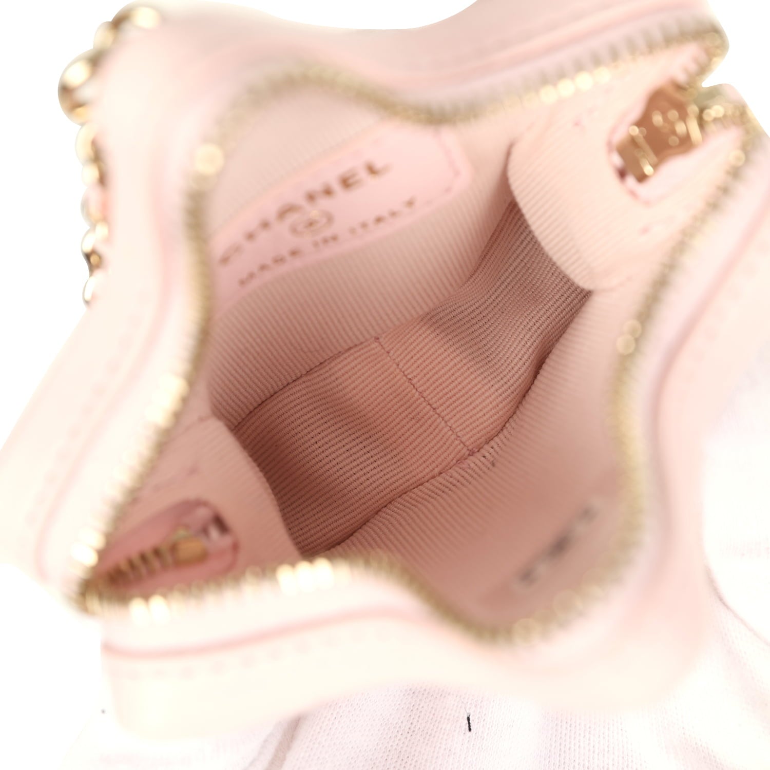 Star Charm Light Pink Lambskin Gold Hardware