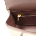 Small Preppy Coco Flap Bag Dark Brown Shiny Caviar Brushed Gold Hardware
