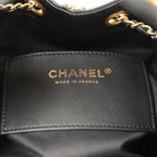 Small 25 Hobo Bag Black Caviar Antique Gold Hardware