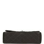 Jumbo Classic Double Flap Bag Dark Grey Caviar Silver Hardware