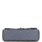 Jumbo Classic Double Flap Bag Purple Lambskin Silver Hardware