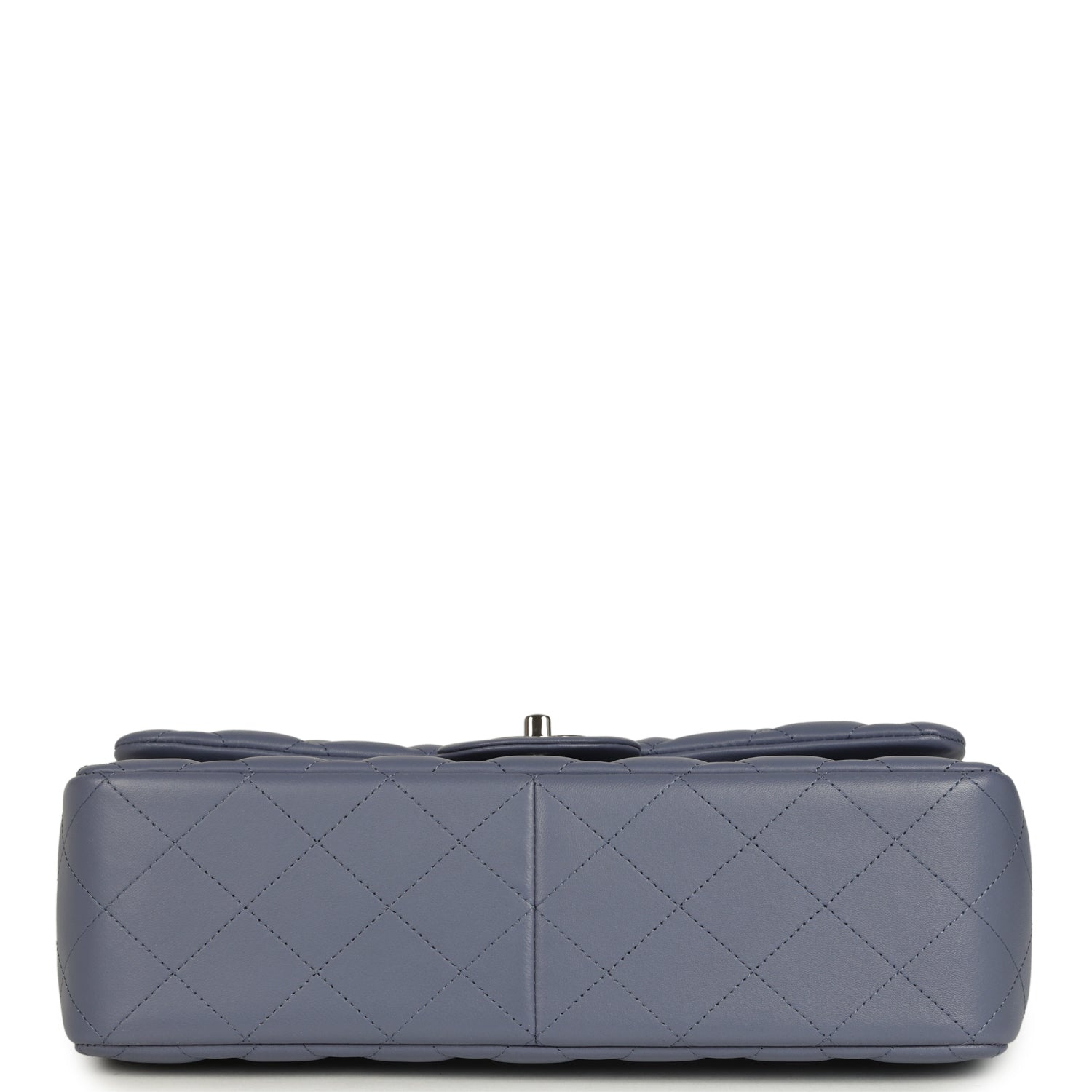 Jumbo Classic Double Flap Bag Purple Lambskin Silver Hardware