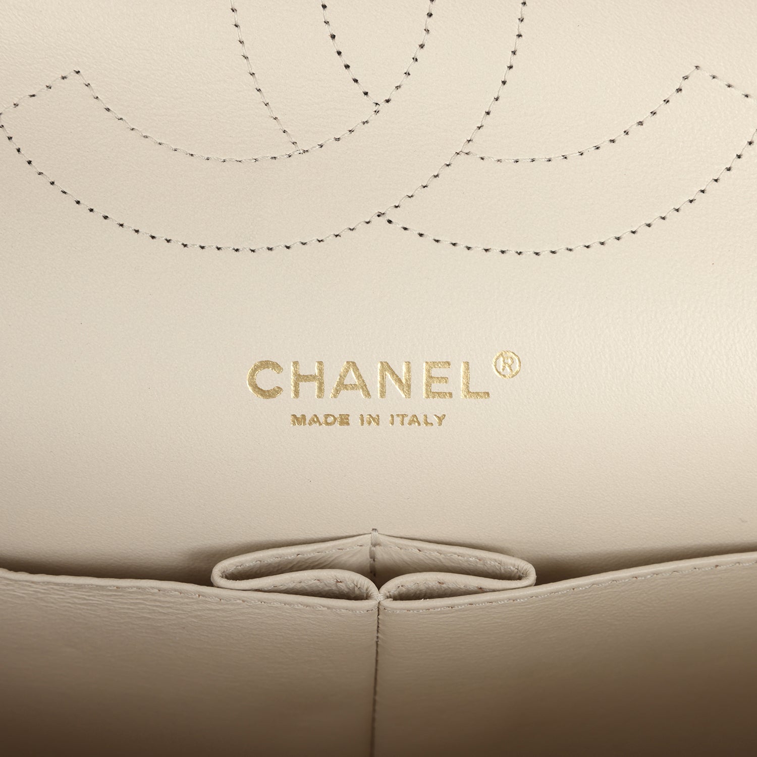 Jumbo Classic Double Flap Bag Cream Caviar Gold Hardware