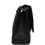 Jumbo Classic Double Flap Bag Black Caviar Silver Hardware