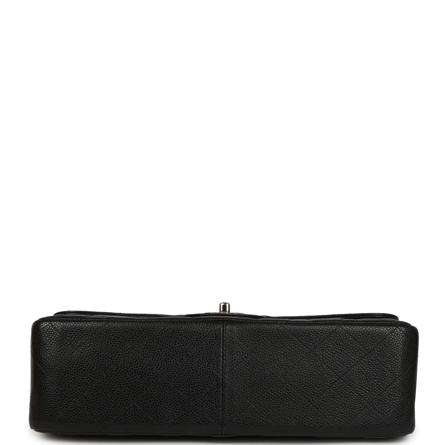 Jumbo Classic Double Flap Bag Black Caviar Silver Hardware