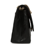Maxi "Crush" Reissue 225 2.55 Double Flap Bag Black Lambskin Gold Hardware