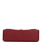 Jumbo Classic Double Flap Bag Burgundy Lambskin Light Gold Hardware