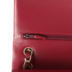 Jumbo Classic Double Flap Bag Burgundy Lambskin Light Gold Hardware
