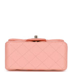 Mini Square Flap Pink Lambskin Light Gold Hardware