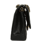 Medium Classic Double Flap Black Caviar Gold Hardware
