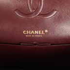 Medium Classic Double Flap Black Caviar Gold Hardware