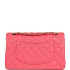 Medium Classic Double Flap Bag Dark Pink Shiny Caviar Gold Hardware