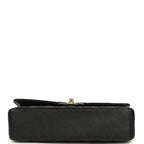 Medium Classic Double Flap Black Caviar Gold Hardware