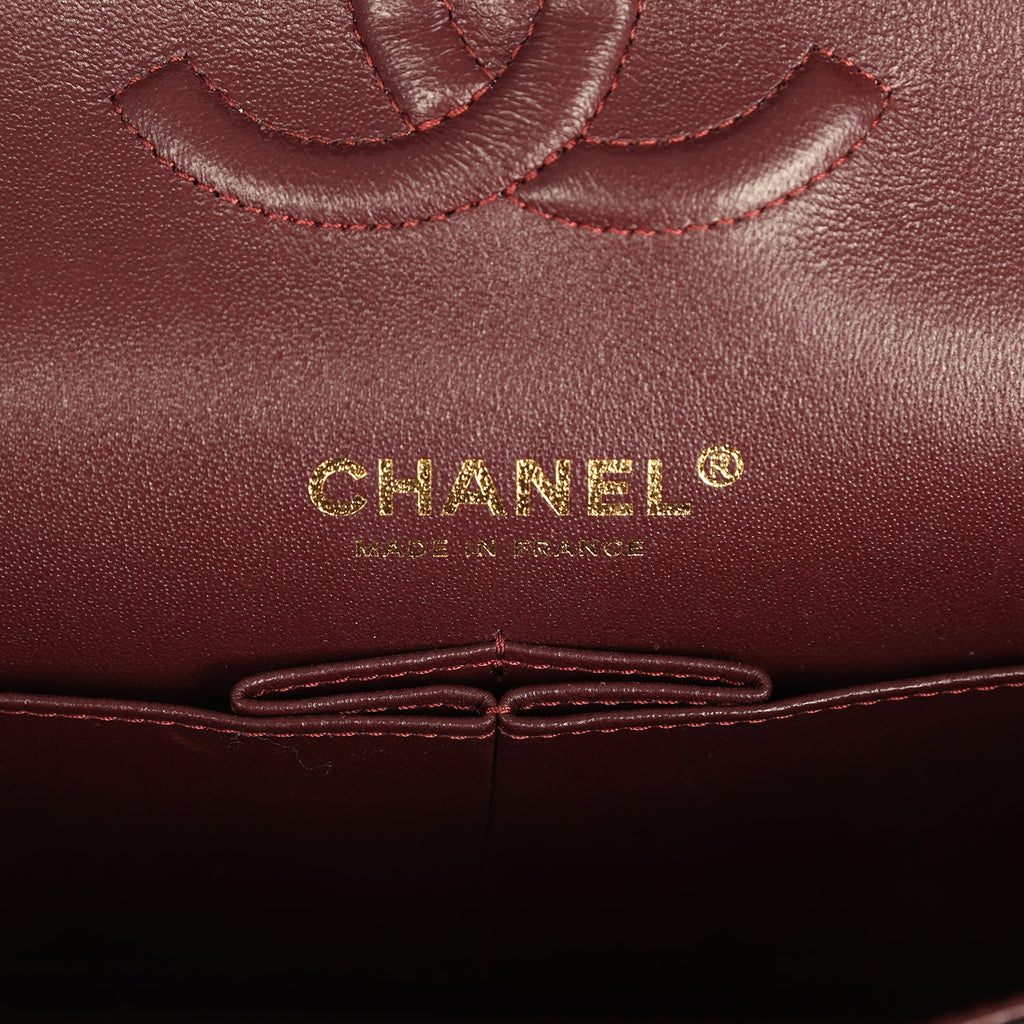 Medium Classic Double Flap Black Caviar Gold Hardware