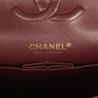 Medium Classic Double Flap Black Caviar Gold Hardware