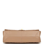 Medium Chevron Reissue 226 2.55 Double Flap Bag Beige Aged Calfskin Antique Gold Hardware