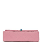 Medium Classic Double Flap Bag Pink Shiny Caviar Light Gold Hardware