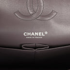 Medium Classic Double Flap Bag Iridescent Purple Goatskin Rainbow Hardware