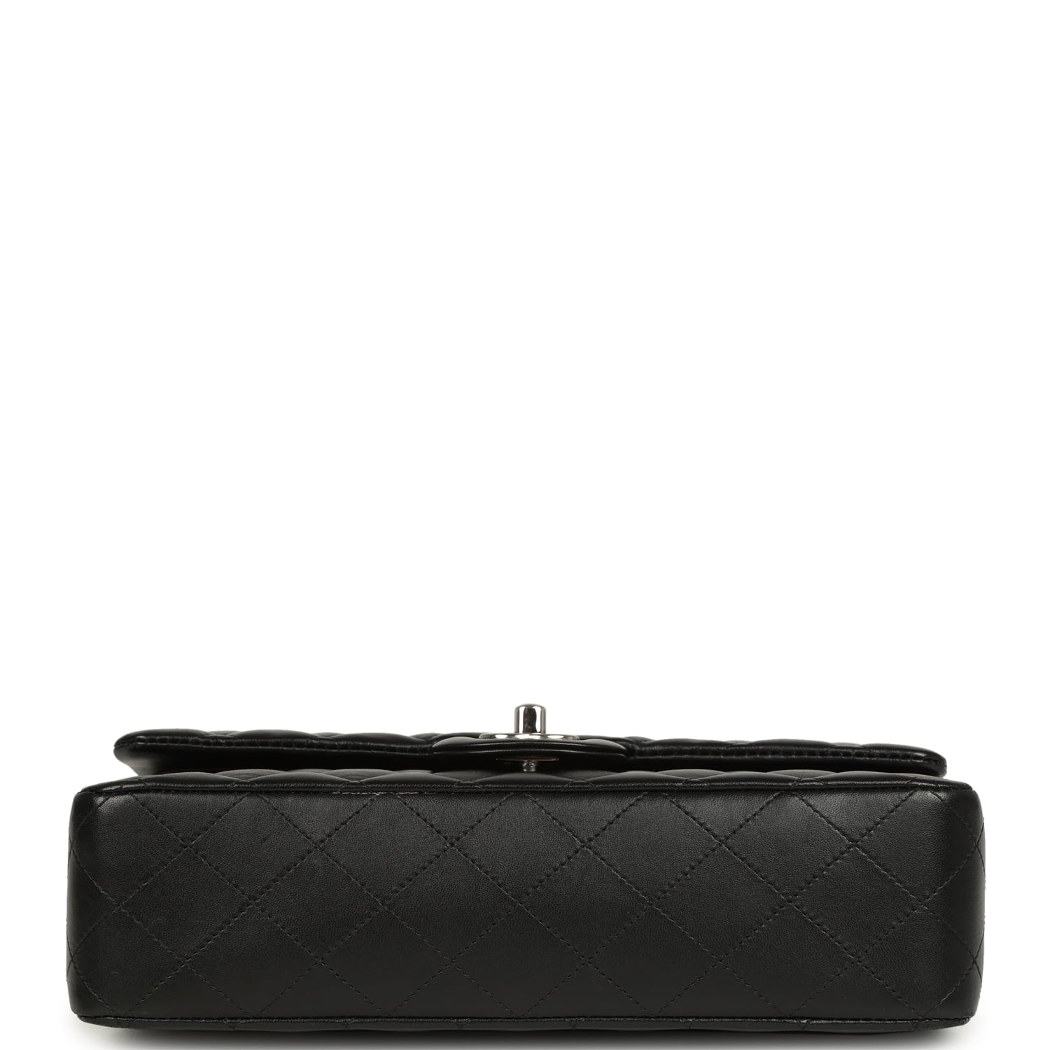 Medium Classic Double Flap Black Caviar Silver Hardware