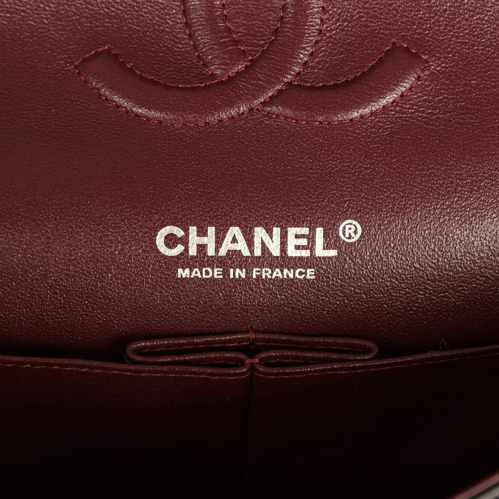 Medium Classic Double Flap Black Caviar Silver Hardware