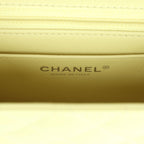 Mini Square Flap Bag Lime Lambskin Silver Hardware