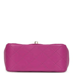 Mini Square Flap Bag Purple Lambskin Gold Hardware
