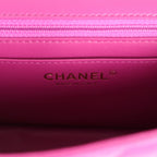 Mini Square Flap Bag Purple Lambskin Gold Hardware