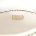 Mini Rectangular Flap White Multicolor Sequin Light Gold Hardware