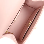 Mini Square Top Handle Flap Light Pink Lambskin Antique Gold Hardware