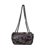 Limited Edition Extra Mini Flap Bag Multicolor Sequin Ruthenium Hardware