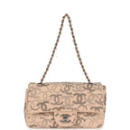 Mini CC Studded Rectangular Flap Bag Light Pink Canvas Ruthenium Hardware
