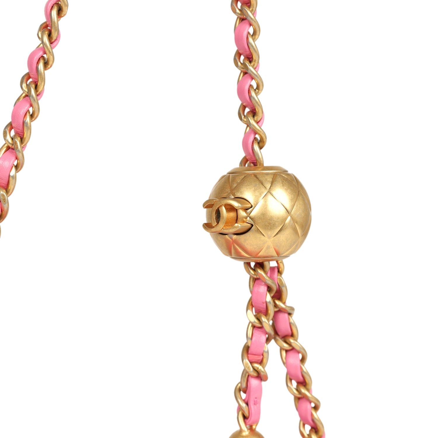 Mini Pearl Crush Square Flap Bag Pink Lambskin Brushed Gold Hardware