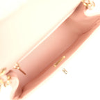 Mini Classic Square Flap Bag Pink Lambskin Light Gold Hardware