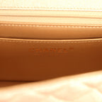 Mini Classic Rectangular Flap Bag Gold Grained Lambskin Caviar Light Gold Hardware