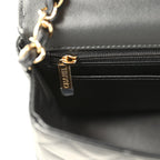 Mini Classic "Space Charms" Rectangular Flap Bag Black Lambskin Gold Hardware
