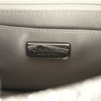 Mini Classic Square Flap Bag Metallic Silver Sequins Ruthenium Hardware