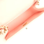 Mini Classic Square Flap Bag Pink Lambskin Gold Hardware