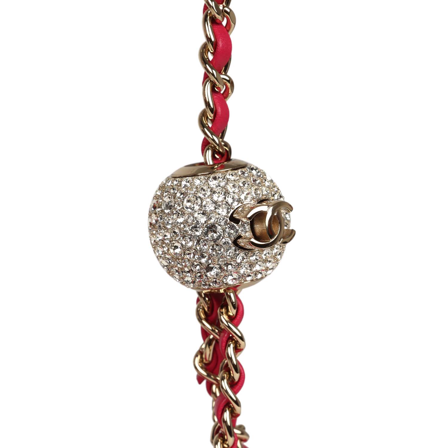 Mini Pearl Crush Square Flap Bag Fuchsia Velvet Light Gold Hardware